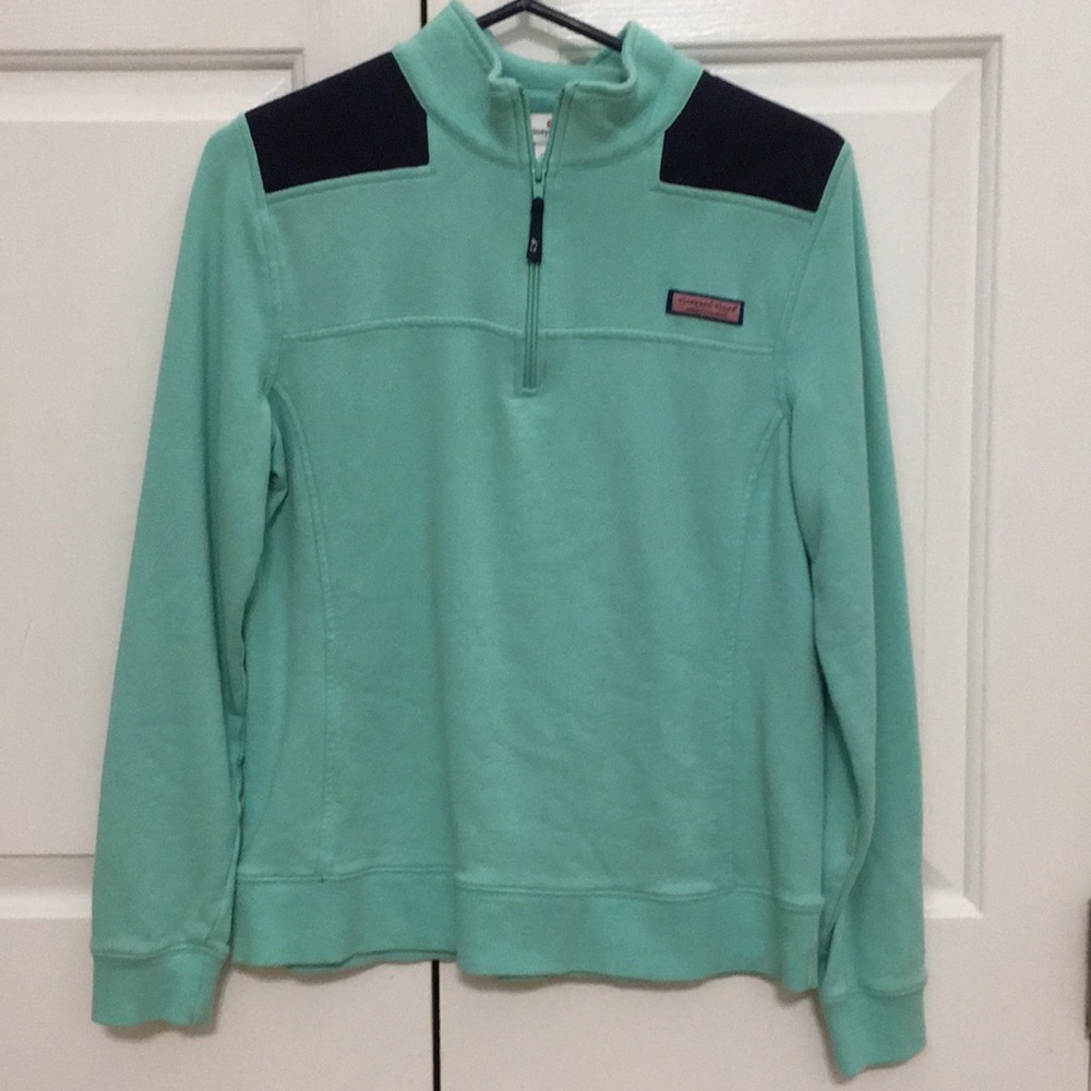 Turquoise Vineyard Vines Quarter Zip